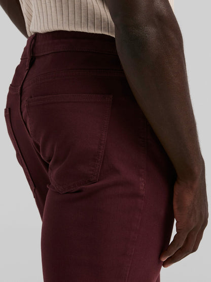 Perry Ellis Slim Fit Dyed Solid Twill Five Pocket Pant