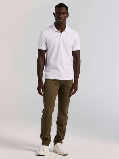 Perry Ellis Slim Fit Dyed Solid Twill Five Pocket Pant