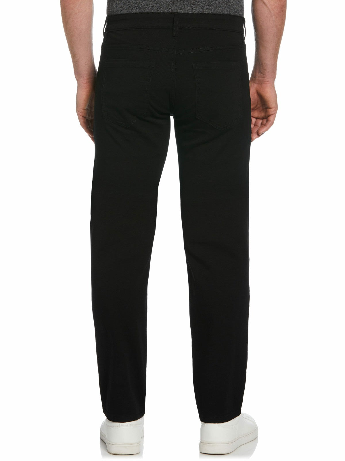 Perry Ellis Slim Fit Dyed Solid Twill Five Pocket Pant