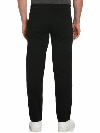 Perry Ellis Slim Fit Dyed Solid Twill Five Pocket Pant