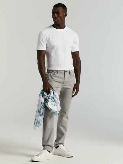 Perry Ellis Slim Fit Double Cloth 5-Pocket Pants