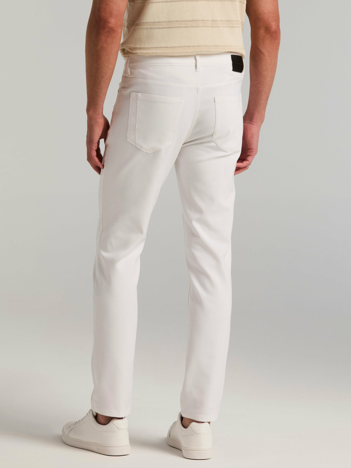 Perry Ellis Slim Fit Double Cloth 5-Pocket Pants