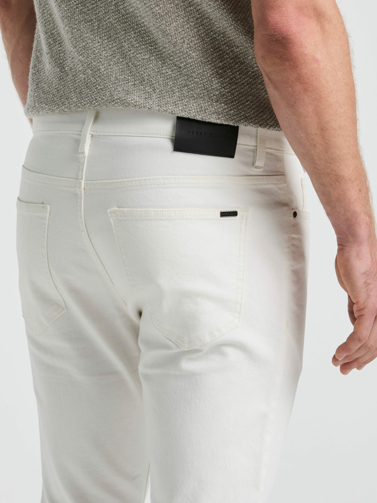Perry Ellis Slim Fit 5 Pocket Denim Pant