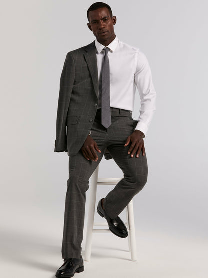 Perry Ellis Slim Fit Windowpane Suit Pant