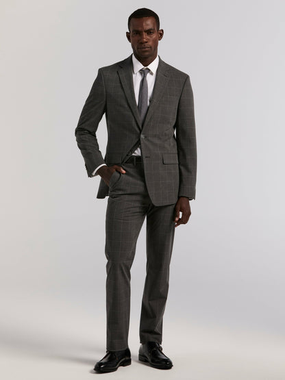 Perry Ellis Slim Fit Windowpane Suit Pant