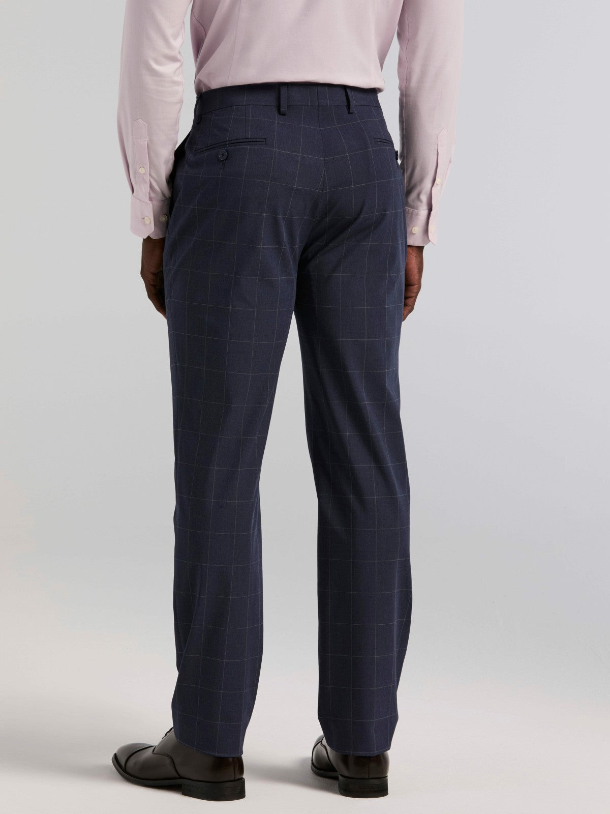 Perry Ellis Slim Fit Windowpane Suit Pant