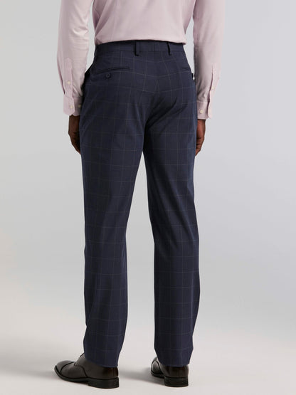 Perry Ellis Slim Fit Windowpane Suit Pant