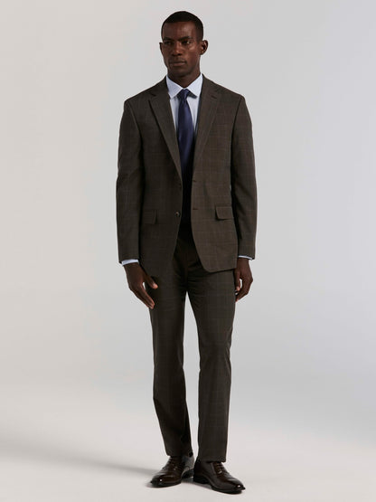 Perry Ellis Slim Fit Windowpane Suit Pant