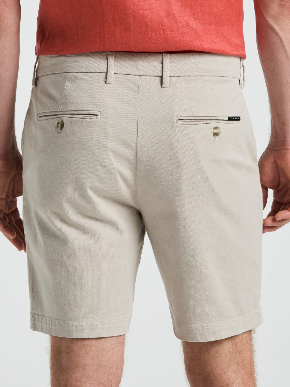 Perry Ellis 8" Flat Front Garment Dyed Short