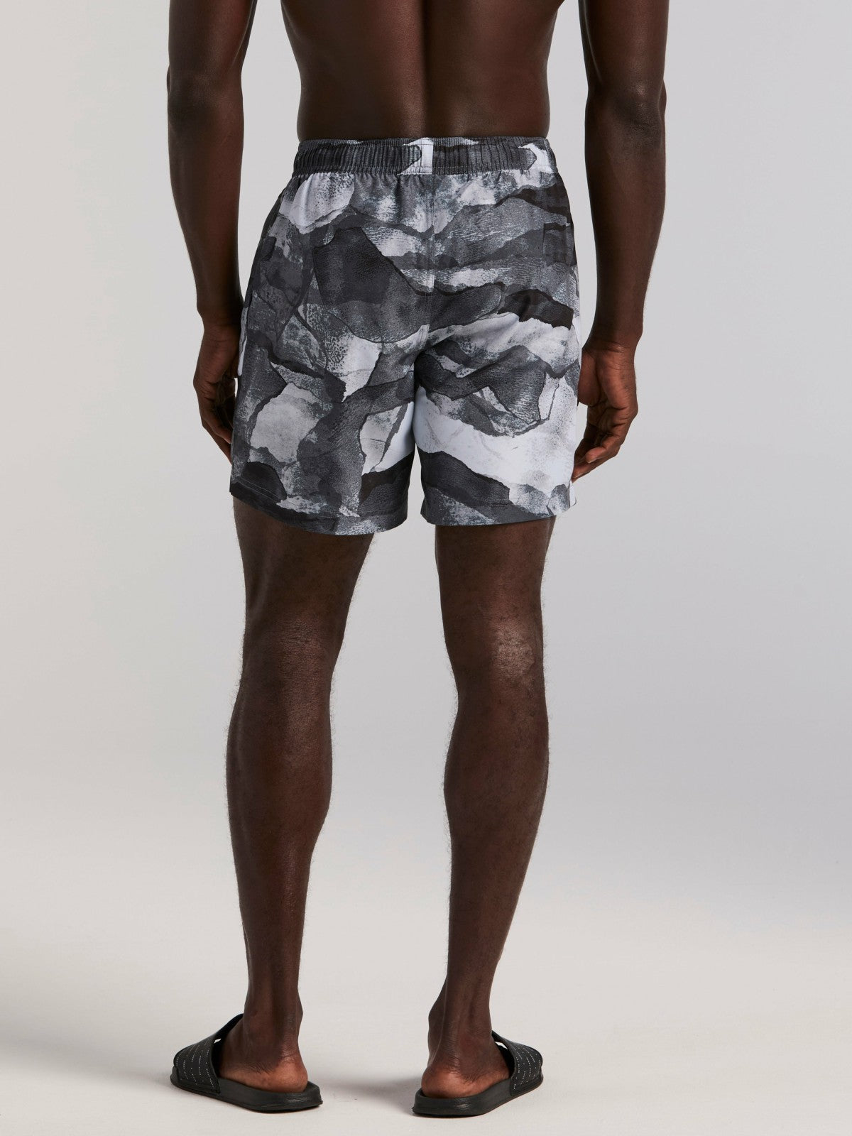 Perry Ellis Abstract Wave Print Swim Trunk