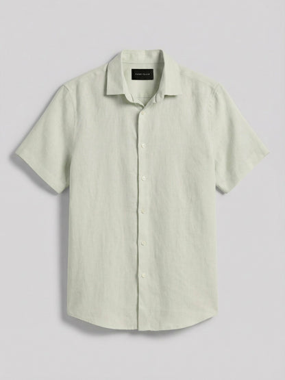 Perry Ellis Solid Linen Shirt
