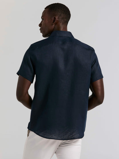 Perry Ellis Solid Linen Shirt