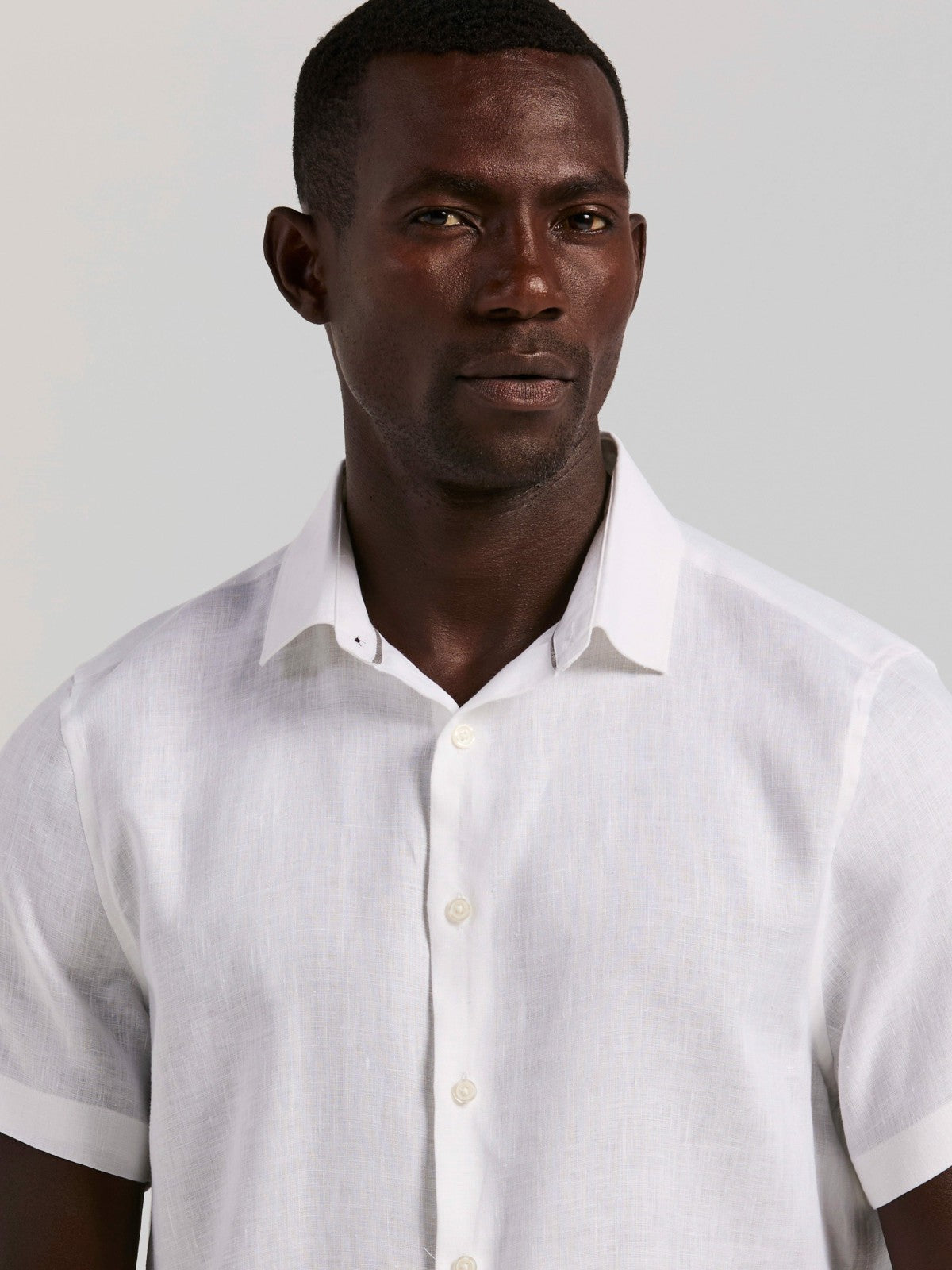 Perry Ellis Solid Linen Shirt