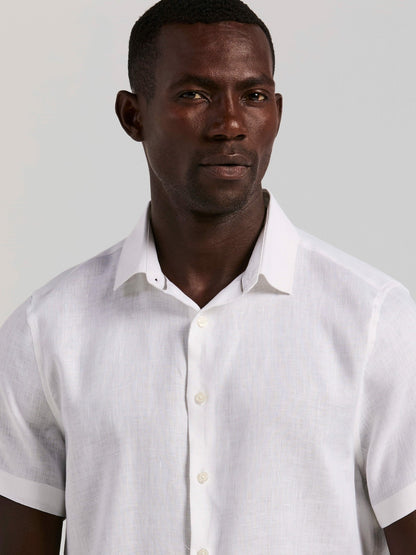 Perry Ellis Solid Linen Shirt