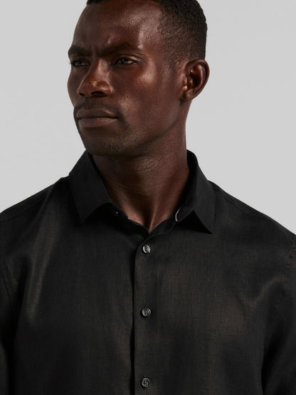 Perry Ellis Solid Linen Shirt