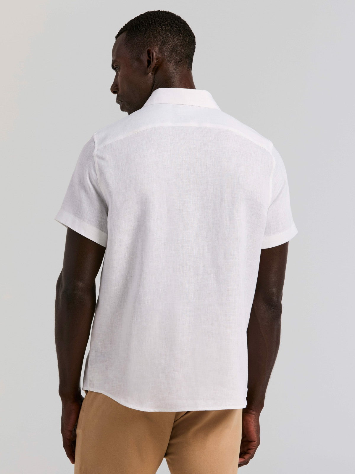 Perry Ellis Solid Linen Shirt
