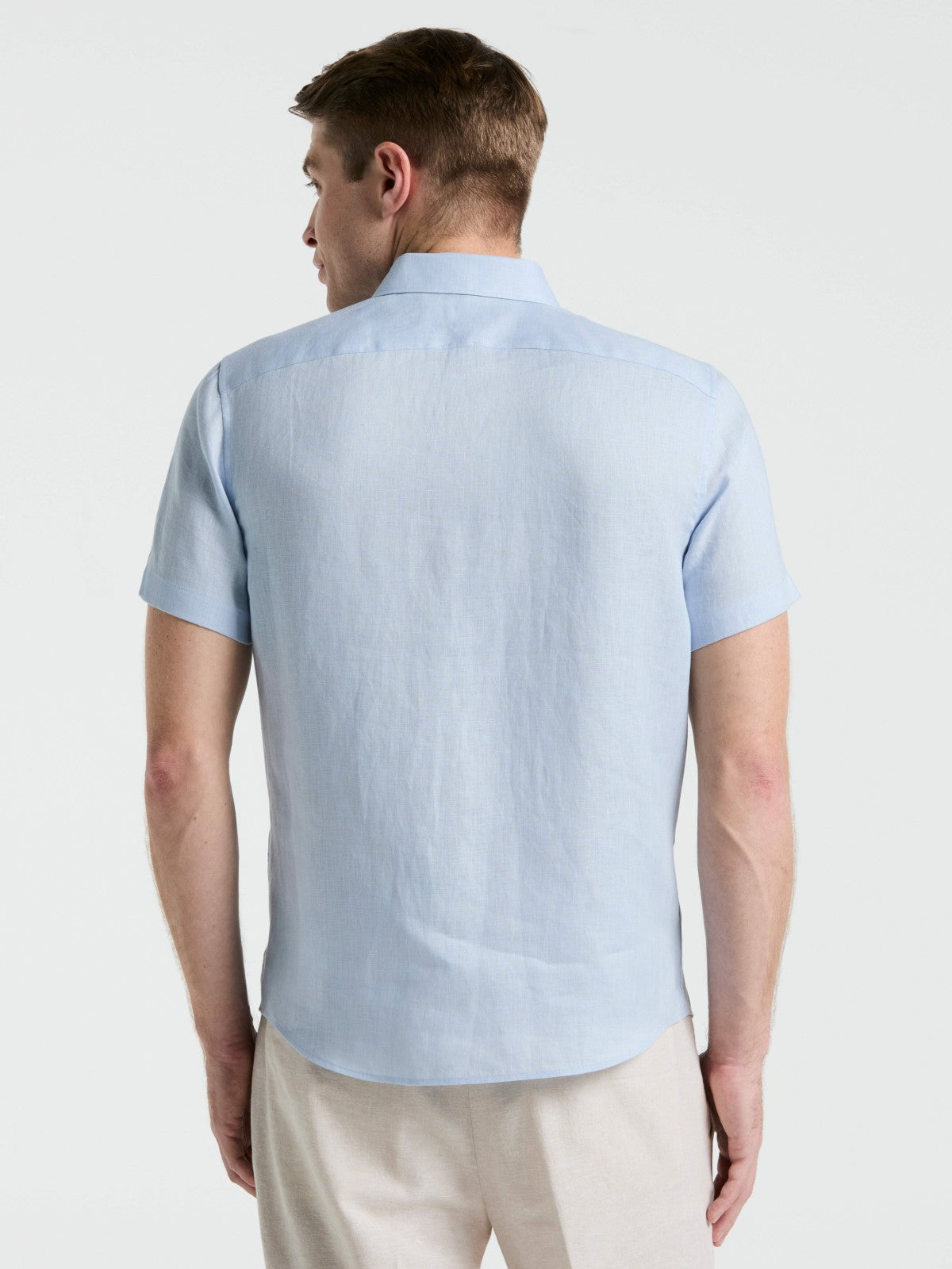 Perry Ellis Solid Linen Shirt