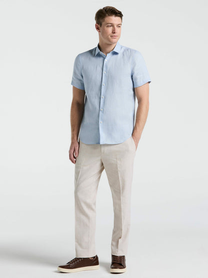 Perry Ellis Solid Linen Shirt