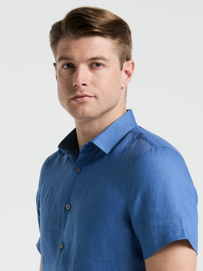 Perry Ellis Solid Linen Shirt