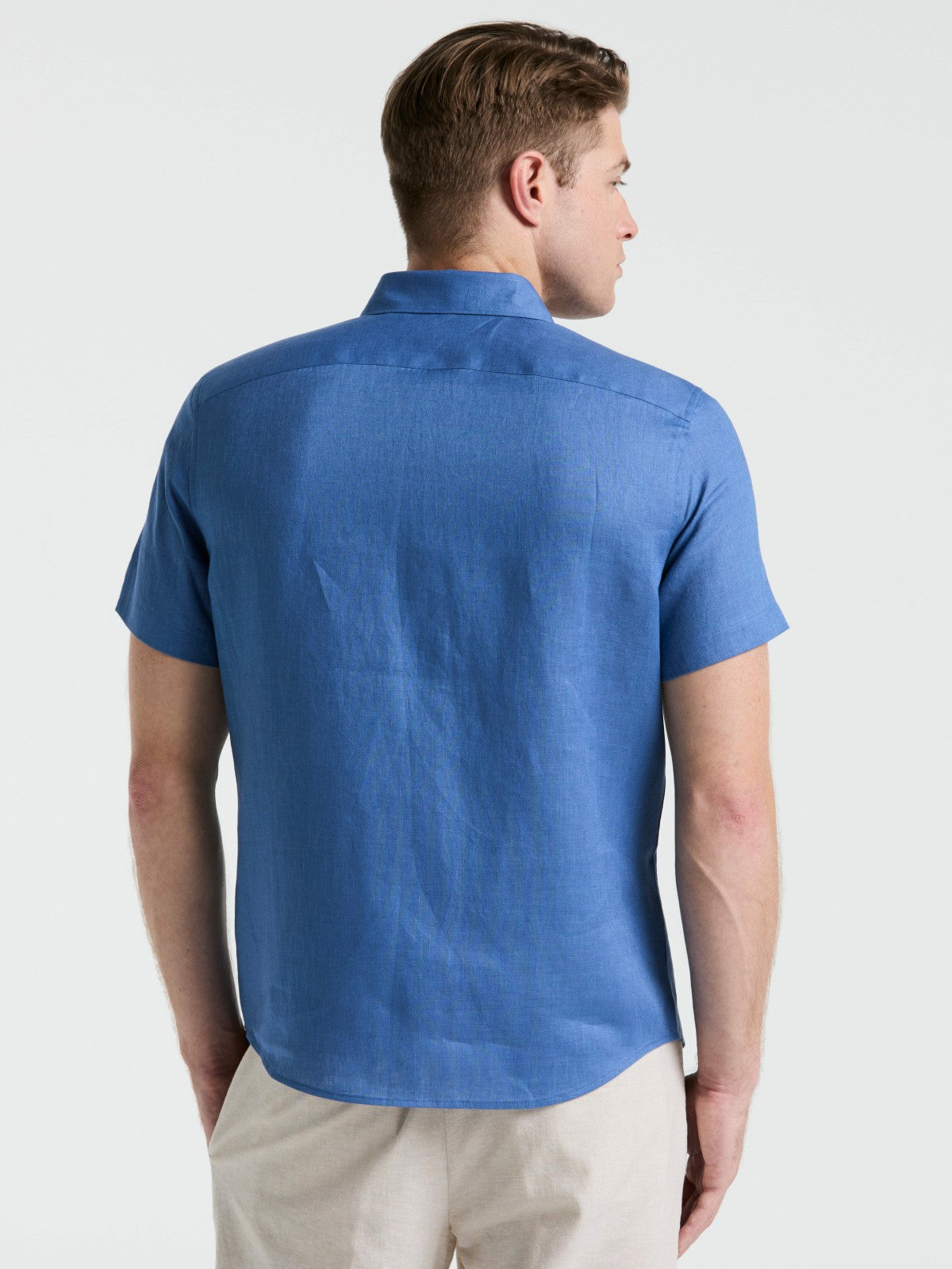 Perry Ellis Solid Linen Shirt