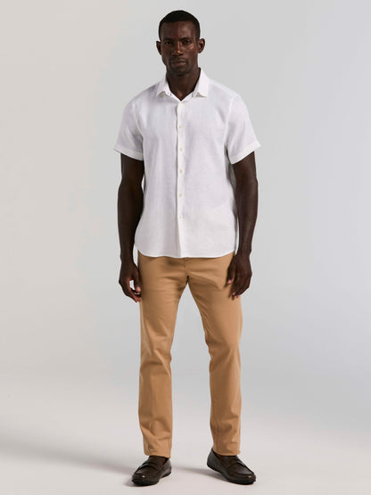 Perry Ellis Solid Linen Shirt