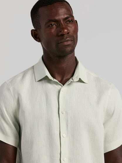 Perry Ellis Solid Linen Shirt