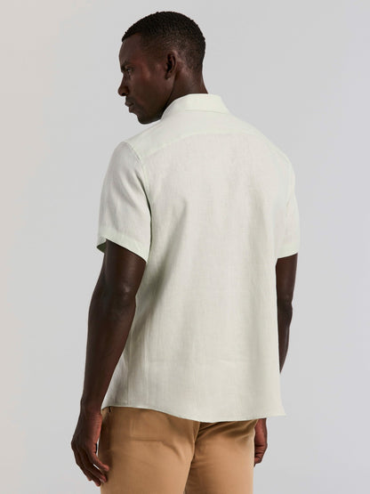 Perry Ellis Solid Linen Shirt