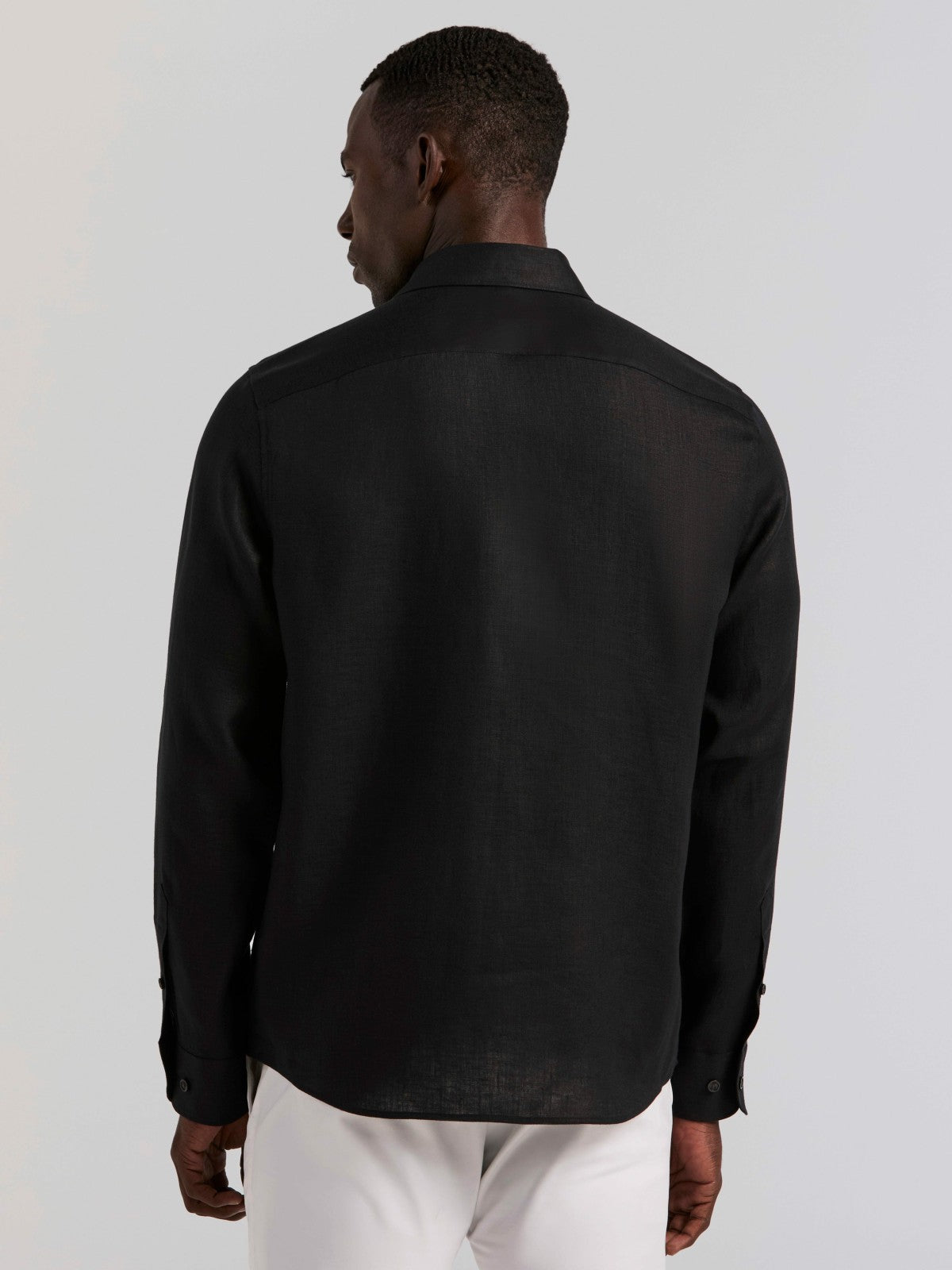 Perry Ellis Solid Linen Shirt