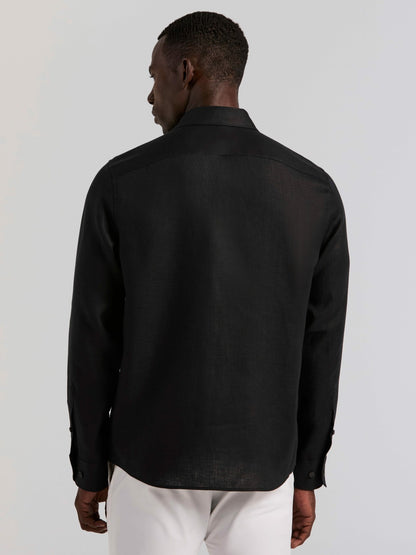 Perry Ellis Solid Linen Shirt