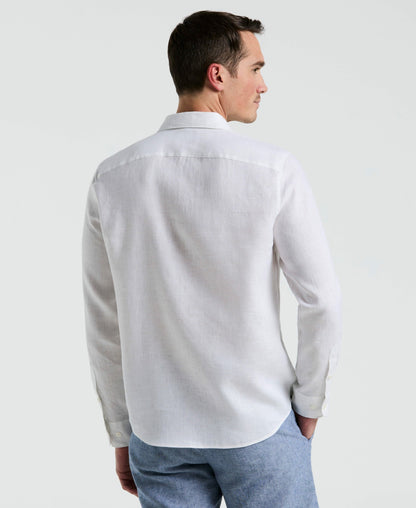 Perry Ellis Solid Linen Shirt