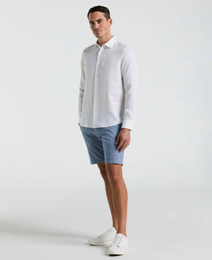 Perry Ellis Solid Linen Shirt