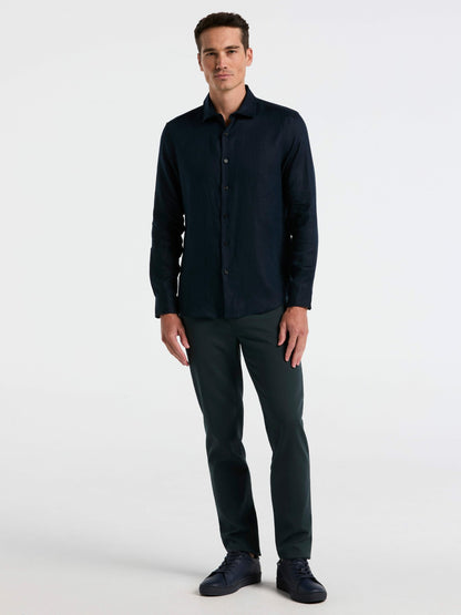 Perry Ellis Solid Linen Shirt
