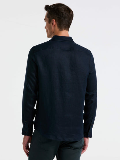 Perry Ellis Solid Linen Shirt