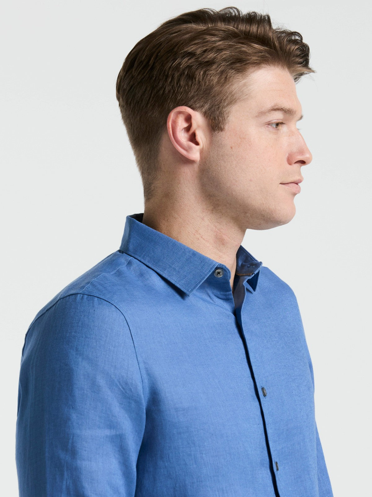 Perry Ellis Solid Linen Shirt