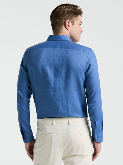 Perry Ellis Solid Linen Shirt