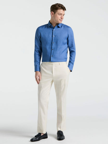 Perry Ellis Solid Linen Shirt
