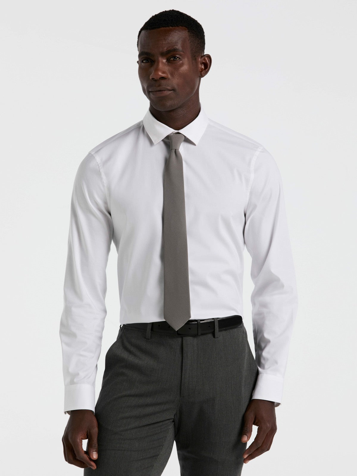 Perry Ellis Dobby Cotton Stretch Slim Fit Shirt