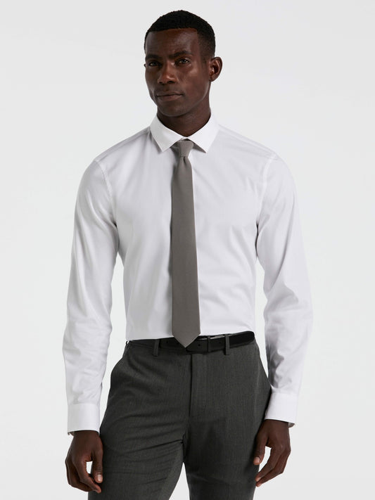 Perry Ellis Dobby Cotton Stretch Slim Fit Shirt