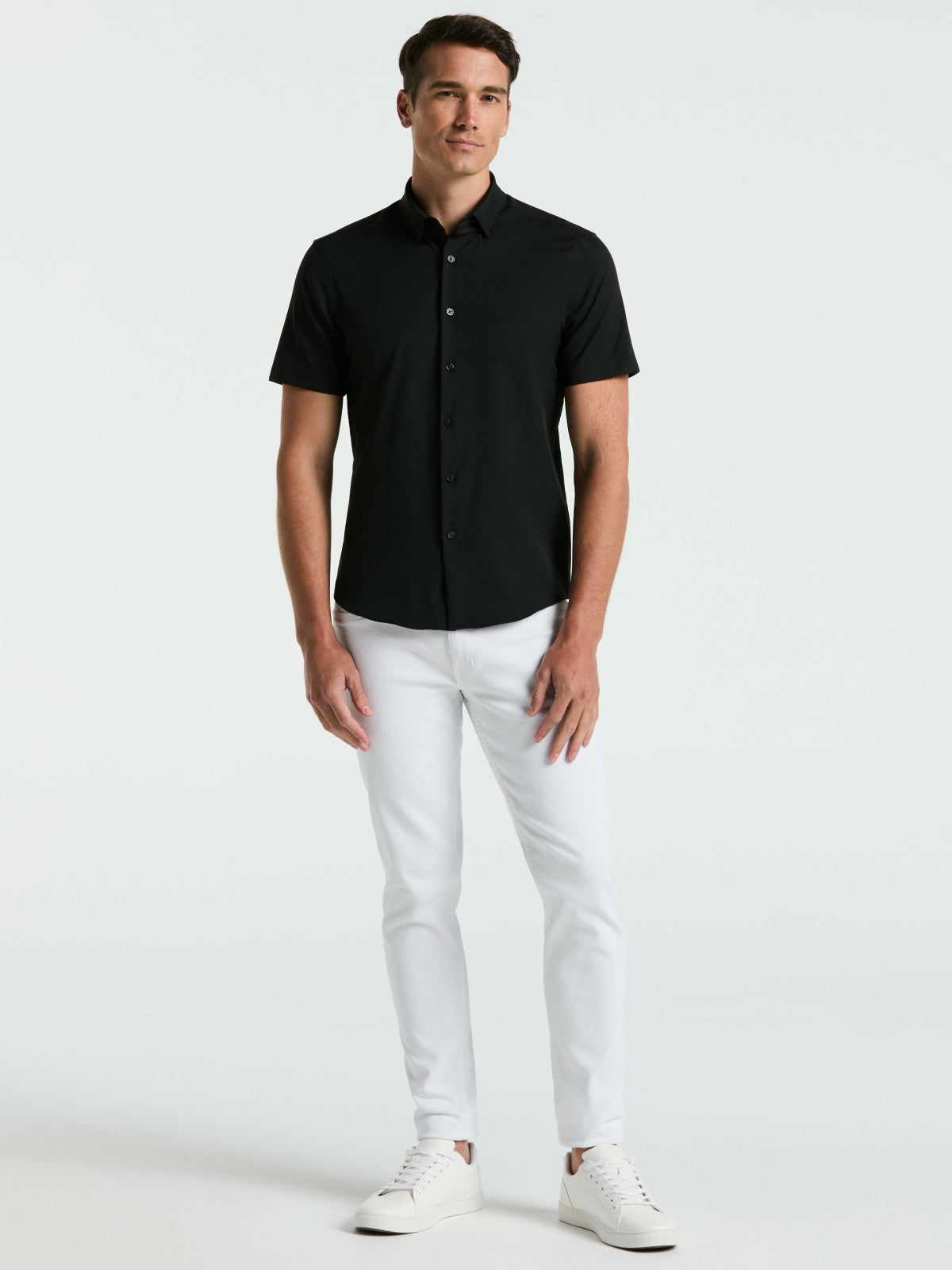Perry Ellis Slim Fit Total Stretch Solid Shirt