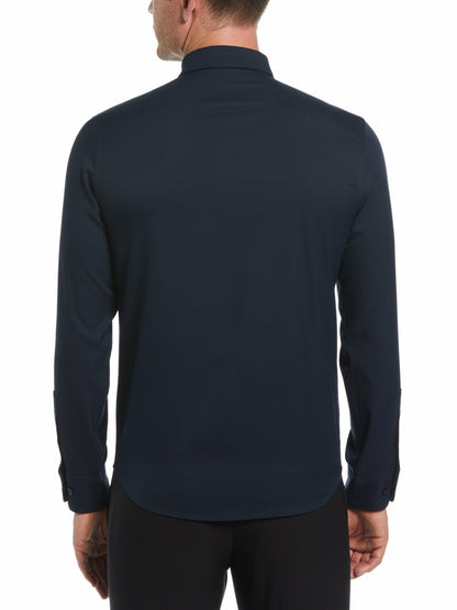 Perry Ellis Untucked Total Stretch Slim Fit Shirt