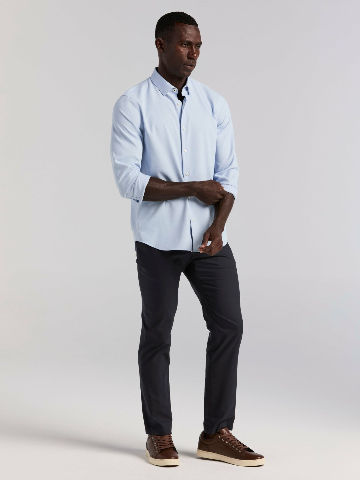 Perry Ellis Untucked Total Stretch Slim Fit Shirt