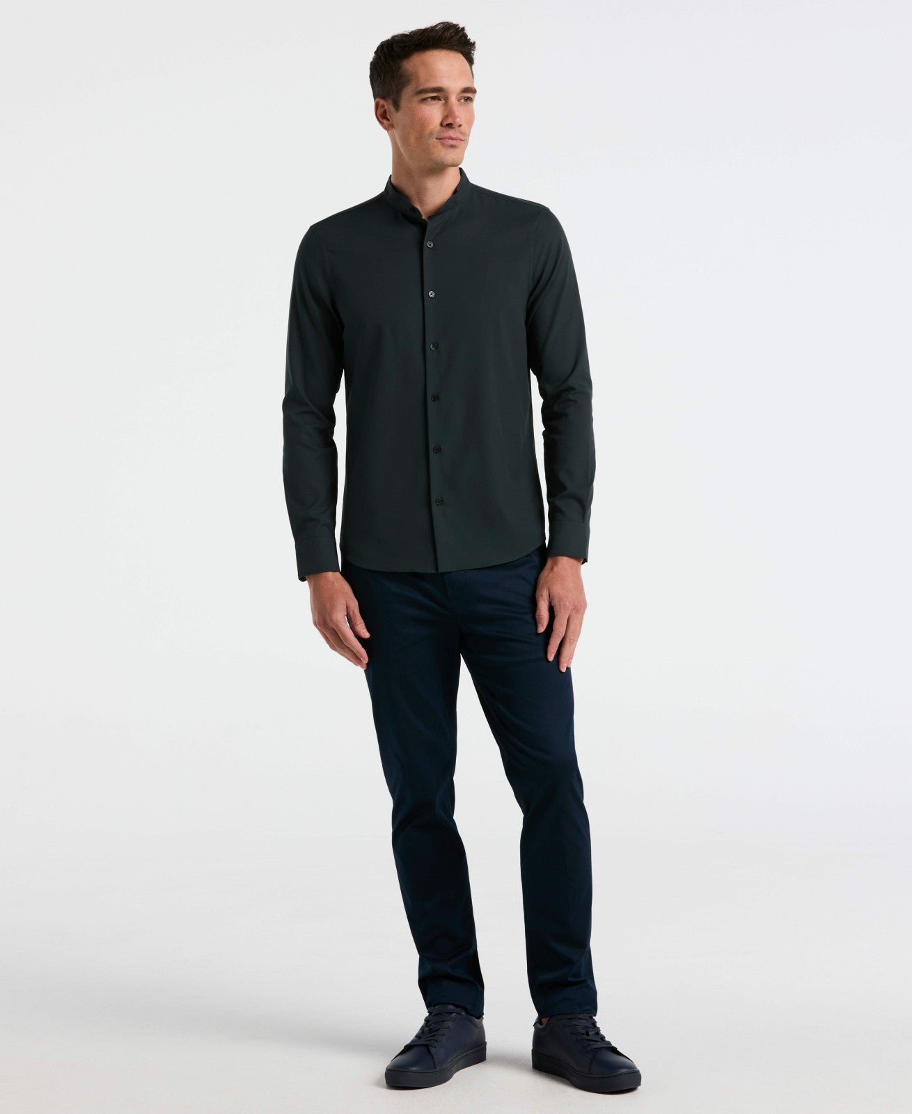 Perry Ellis Untucked Total Stretch Slim Fit Shirt