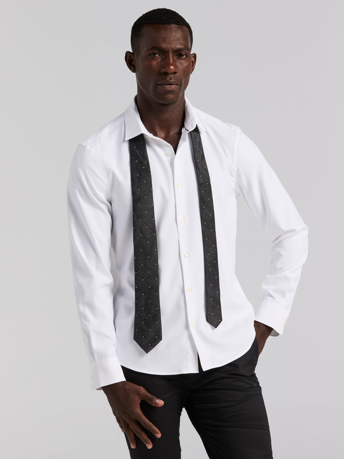 Perry Ellis Untucked Total Stretch Slim Fit Shirt