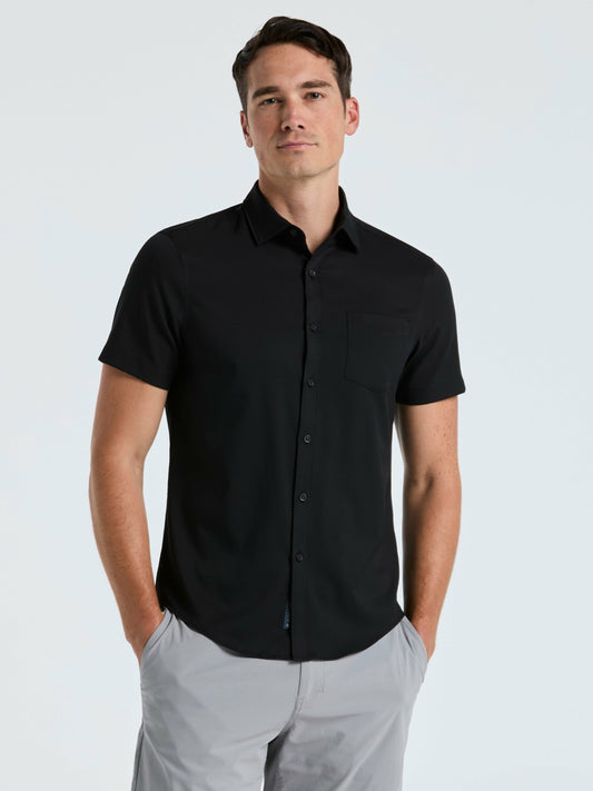Perry Ellis Total Stretch Slim Fit Solid Shirt