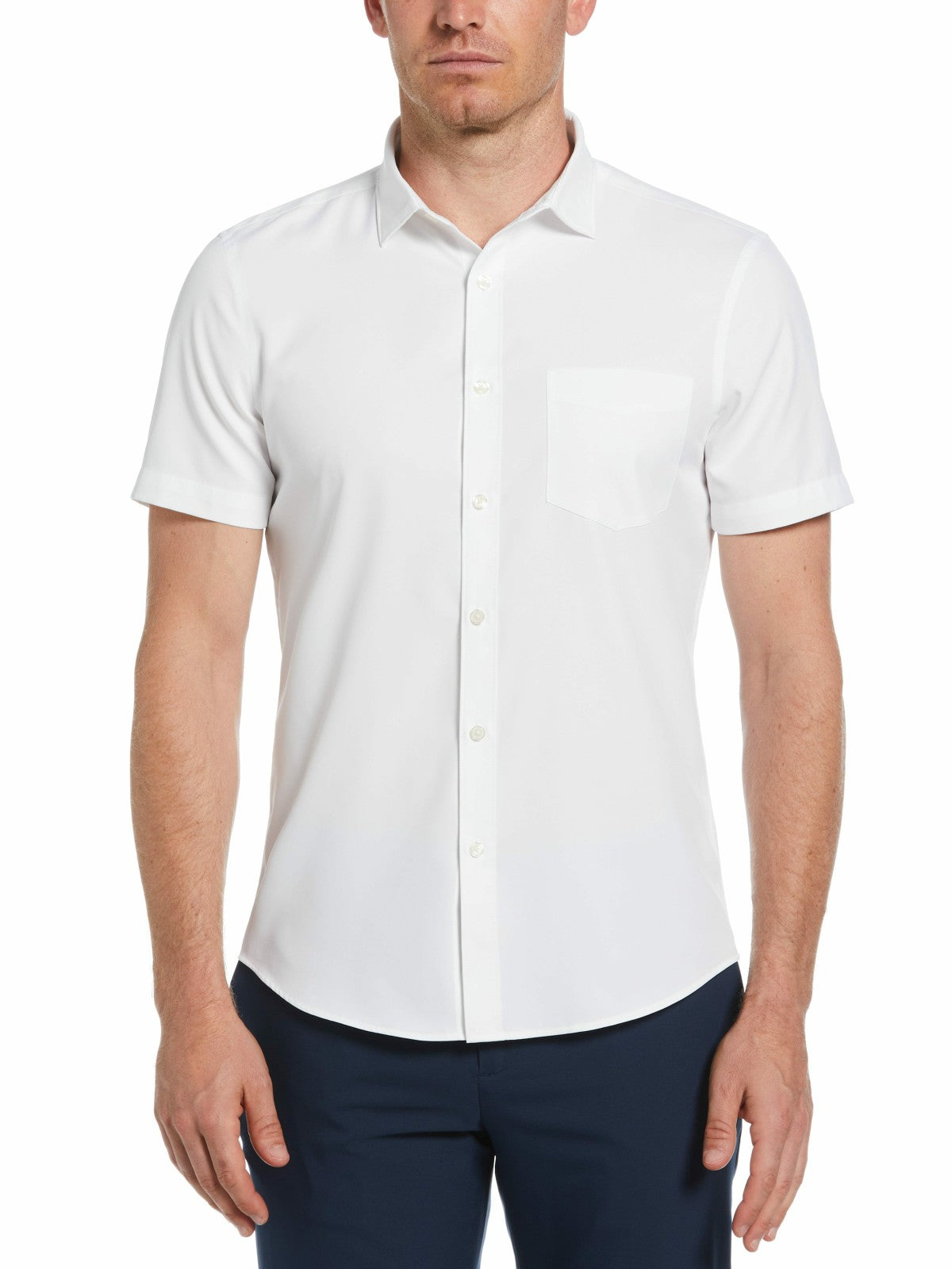 Perry Ellis Total Stretch Slim Fit Solid Shirt
