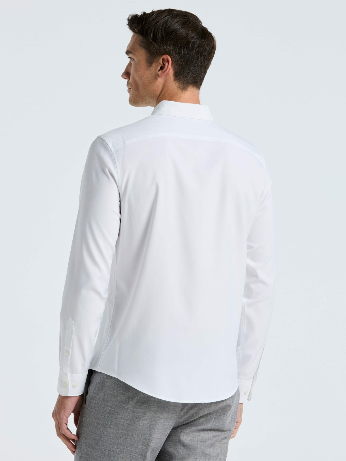 Perry Ellis Untucked Total Stretch Slim Fit Solid Shirt