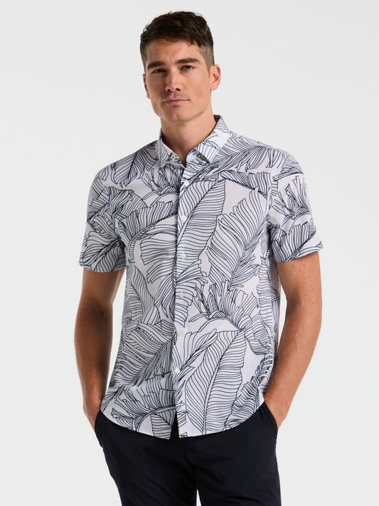 Perry Ellis Slim Fit Botanical Print Shirt