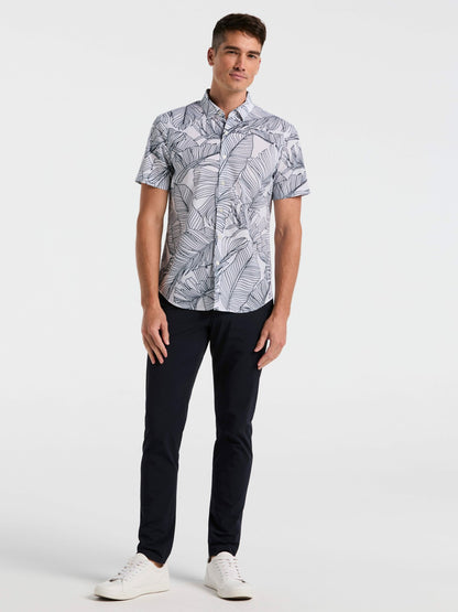 Perry Ellis Slim Fit Botanical Print Shirt