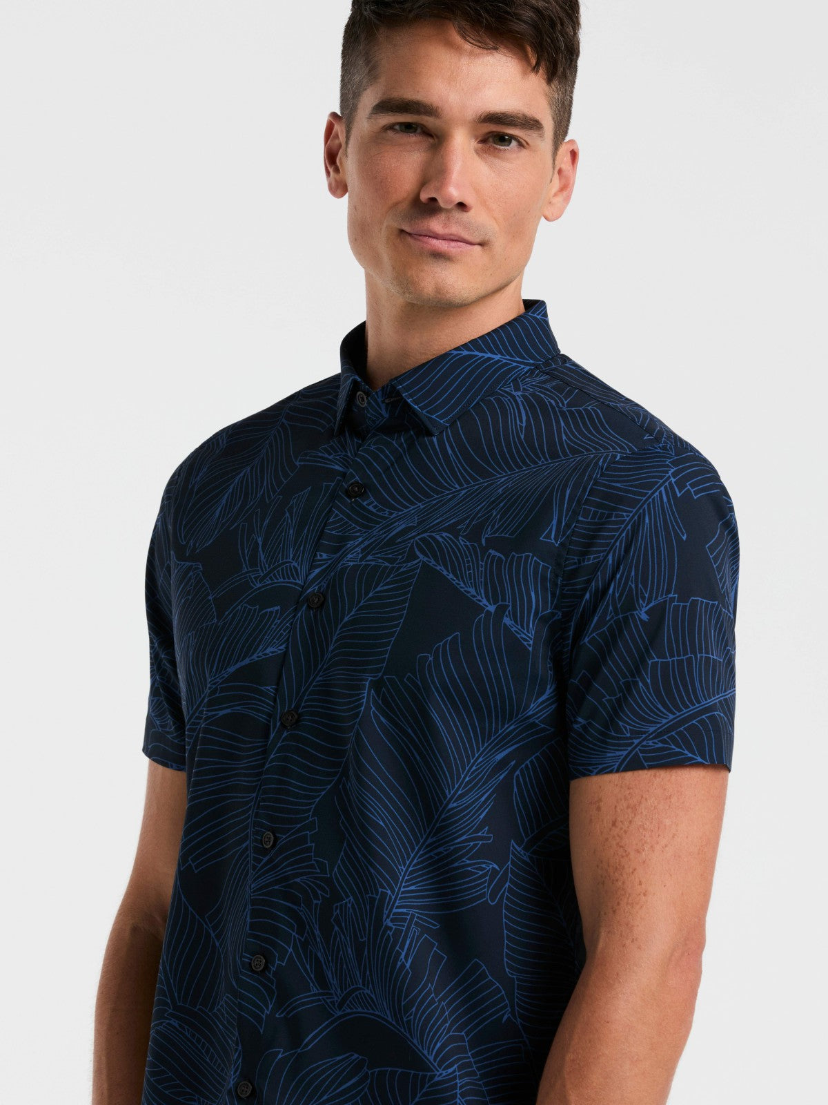Perry Ellis Slim Fit Botanical Print Shirt