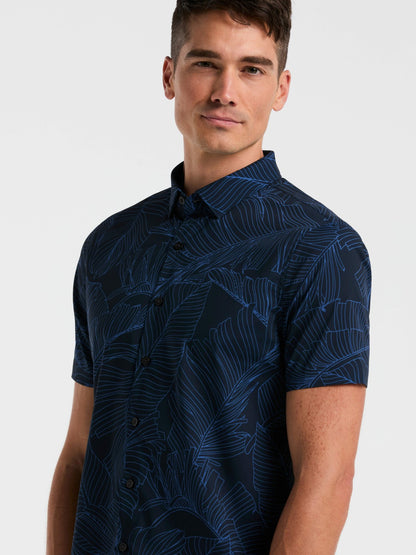 Perry Ellis Slim Fit Botanical Print Shirt